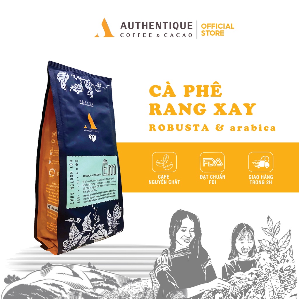 コーヒー ロブスタ & アラビカ EM  250g パウダー Authentique